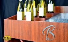 Wooden POP display for Wine